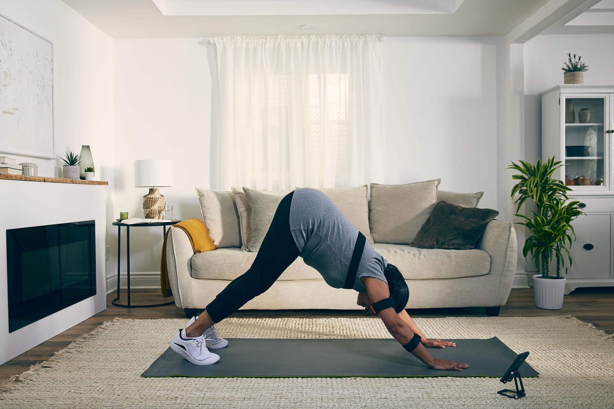 Photo of a woman exercising