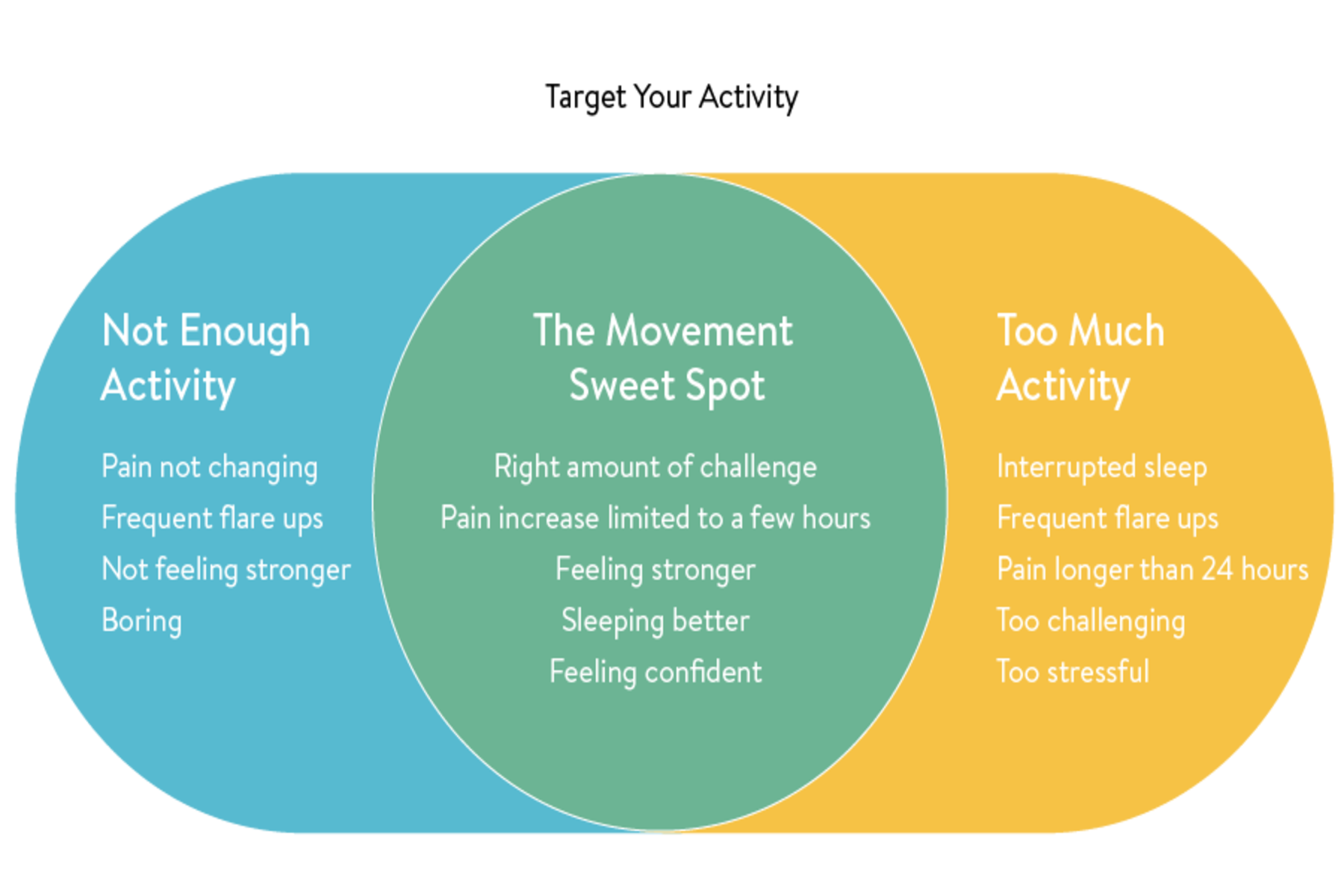 Infographic describing the movement sweet spot.