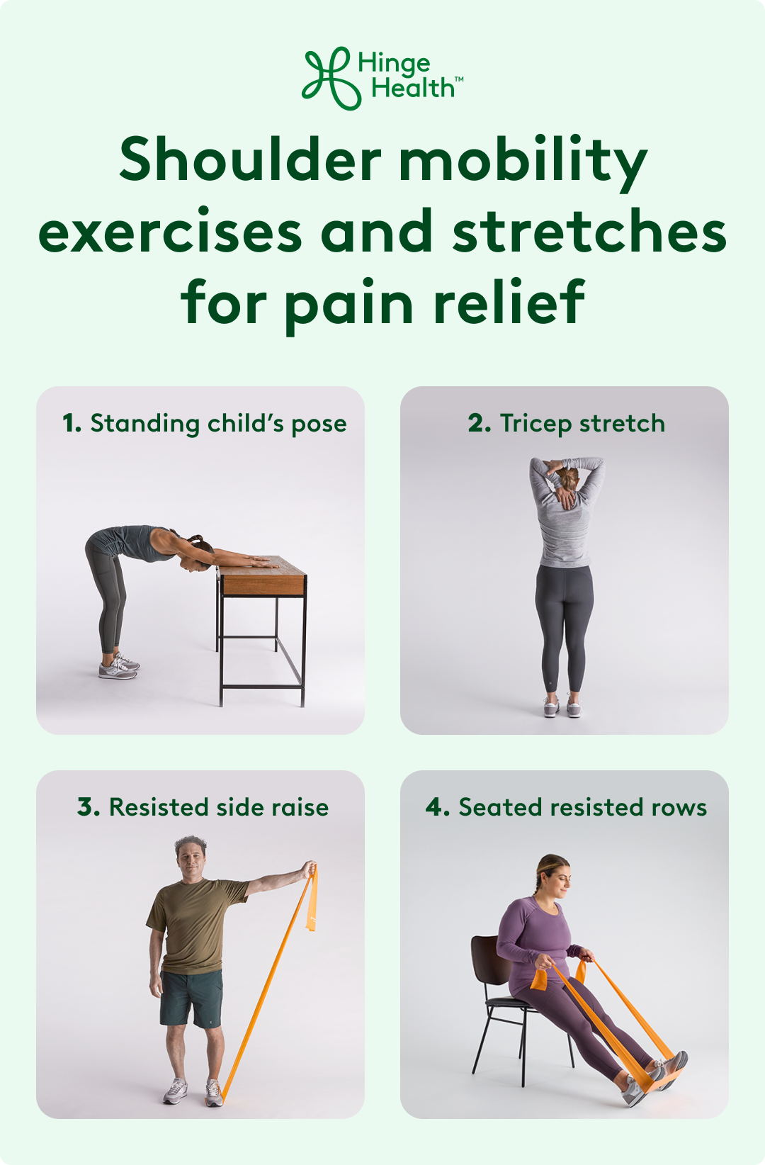 Shoulder mobility exercises and stretches for pain relief